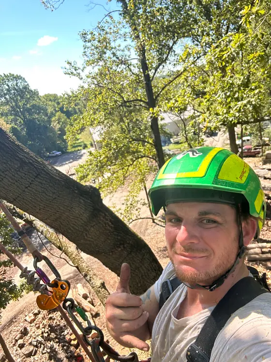 New Day climber giving a thumbs-up